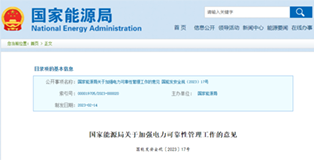 國家能源局關(guān)于加強電力可靠性管理工作的意見